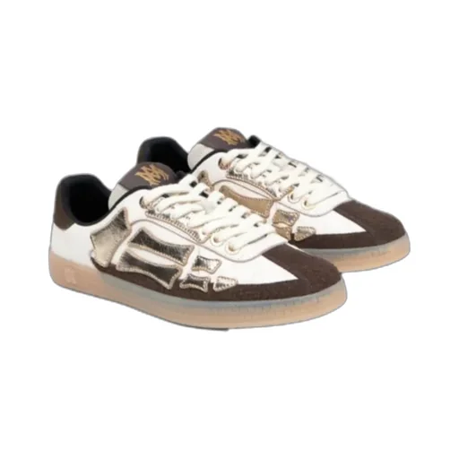 Amiri Metallic Pacific Bones Sneakers