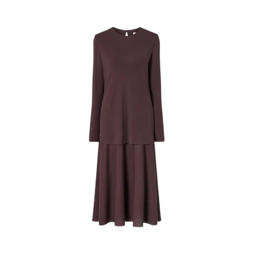 Layered Jersey Maxi Dress