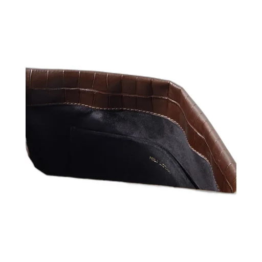 Jerry Crocodile-Patterned Leather Clutch