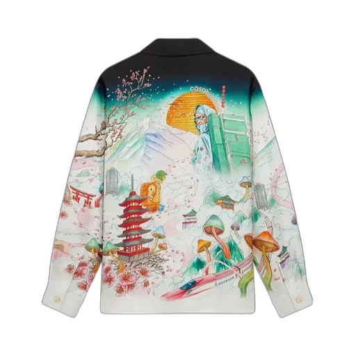 Casablanca Silk Twill Printed Shirt