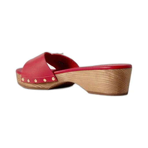 Omonia Studded Leather Clogs