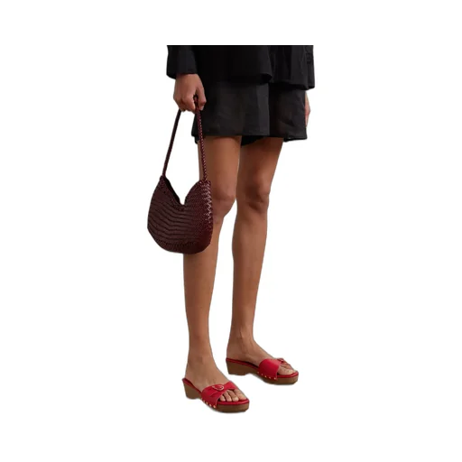 Omonia Studded Leather Clogs