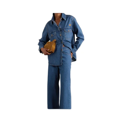 Nariida Berber Embroidered Denim Shirt