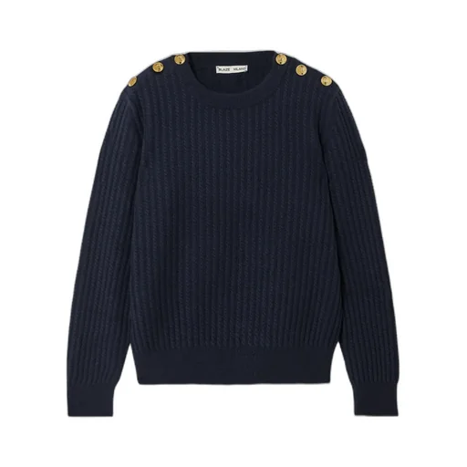 Highland Button-Detailed Cable-Knit Wool And Cashmere-Blend Sweater