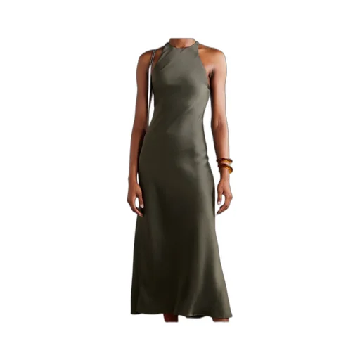 Skyros Satin Midi Dress