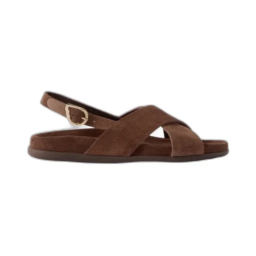 Round-Toe Flat Sandals