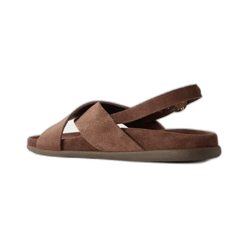 Round-Toe Flat Sandals