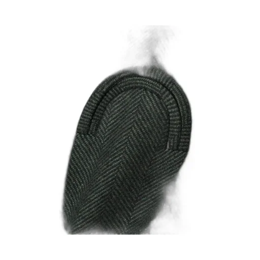 Cheveyo Coci Herringbone Wool Mini Skirt