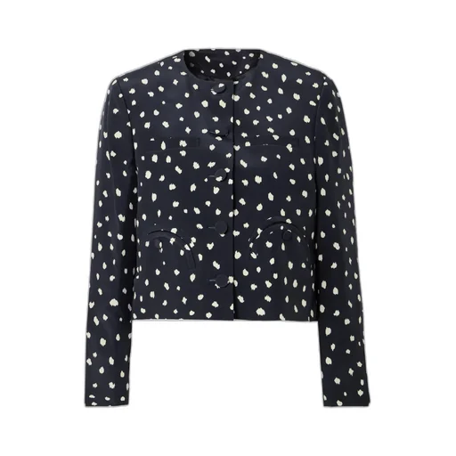 Shamo Polka-Dot Silk Jacket