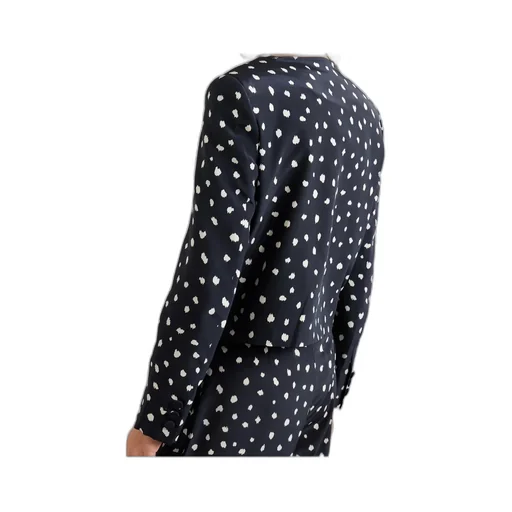 Shamo Polka-Dot Silk Jacket