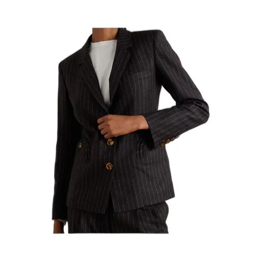 Akira Pinstriped Wool And Cashmere-Blend Blazer