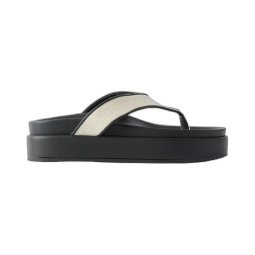 Charys2Flatform Rubber-Trimmed Canvas Platform Sandals