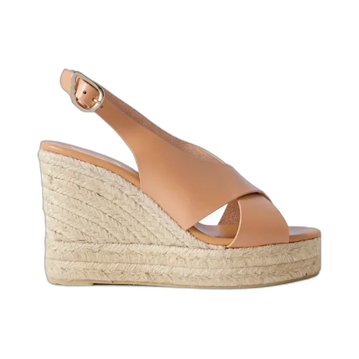 Maria Leather Espadrille Wedge Sandals