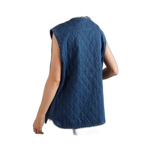 Suffolk Padded Quilted Denim Vest