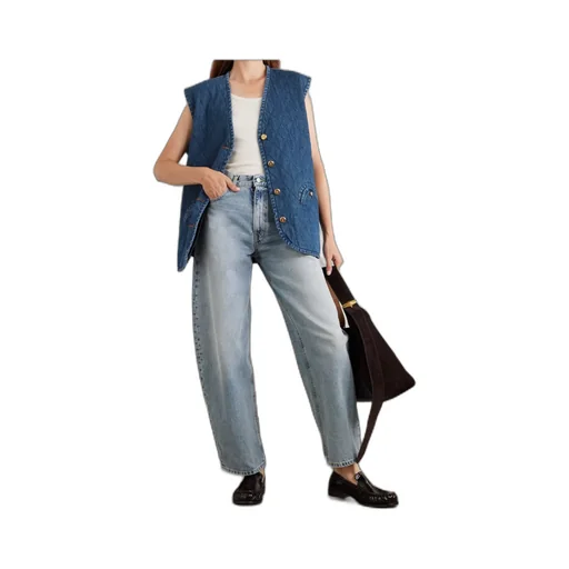 Suffolk Padded Quilted Denim Vest