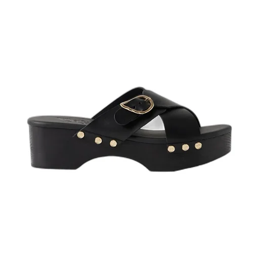 Round-Toe Platform Sandals
