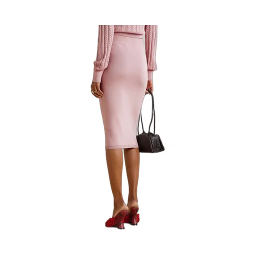 High-Waisted Midi Skirt