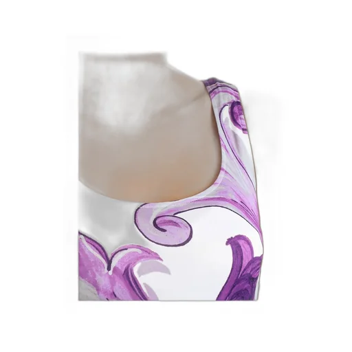 Maiolica-Print Midi Dress
