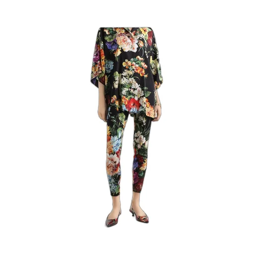 Floral-Print Leggings