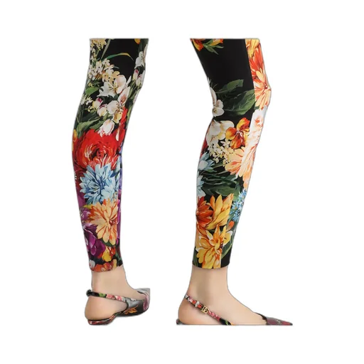 Floral-Print Leggings