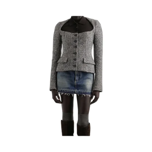 Herringbone-Pattern Jacket