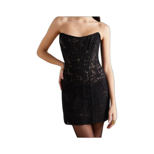 Floral-Lace Mini Dress