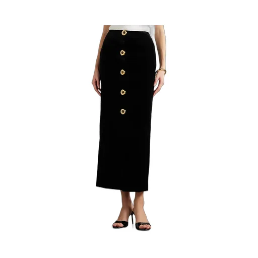 Jealousy Sussex Cotton-Velvet Maxi Skirt