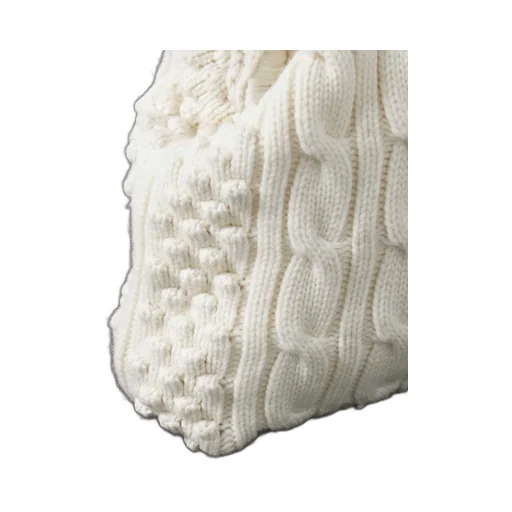 Agon Cable-Knit Cashmere Clutch