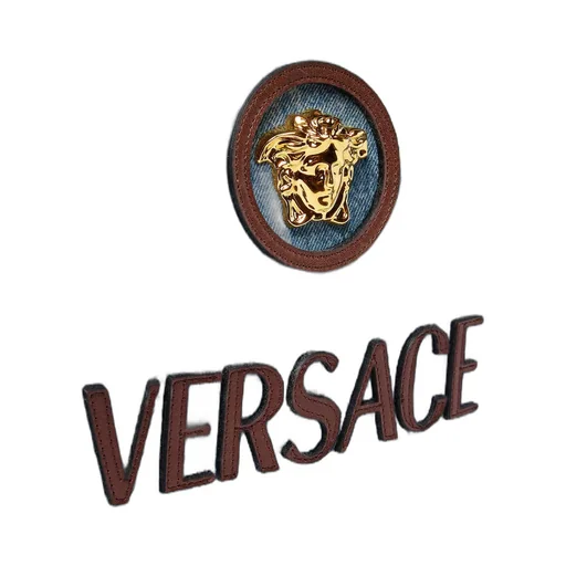 Versace La Medusa Denim Tote Bag