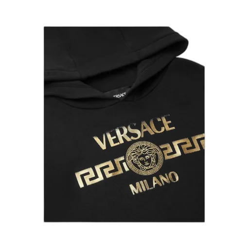 Versace Kids Printed Jersey Hoodie