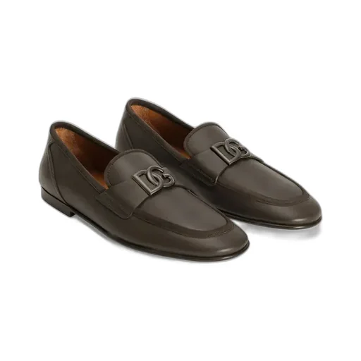 Dolce & Gabbana Erice Dg Logo Plaque Loafers
