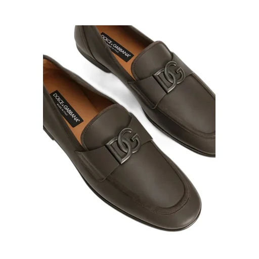 Dolce & Gabbana Erice Dg Logo Plaque Loafers