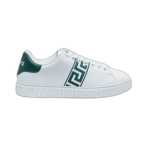 Versace Greca-Printed Lace-Up Sneakers