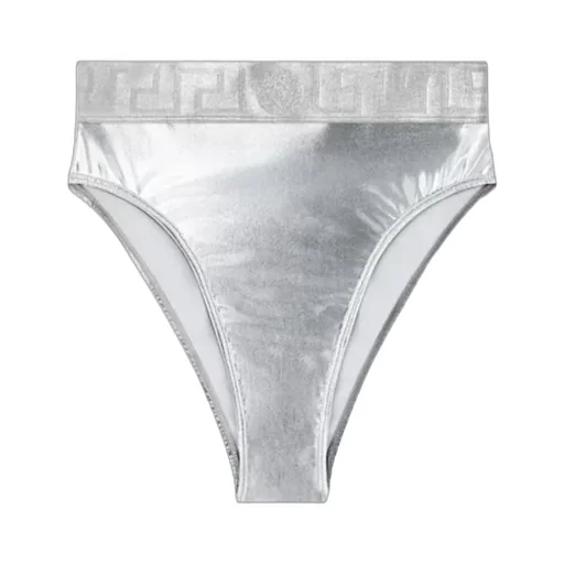 Versace Metallic Bikini Bottoms