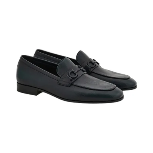Ferragamo Gancini Stirrup Loafers