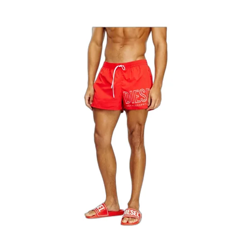 Olympic-34-D-Core Drawstring Logo Swim Shorts
