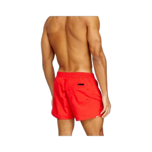 Olympic-34-D-Core Drawstring Logo Swim Shorts
