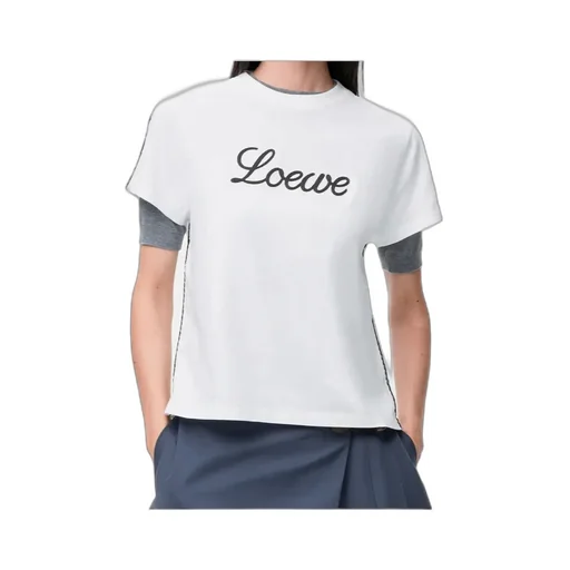 Loewe Logo Detail Crewneck T-Shirt
