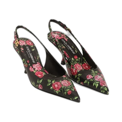 Dolce & Gabbana Lollo Floral Heeled Pumps
