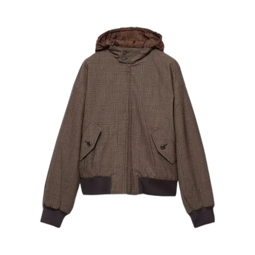 Prada Checked Hooded Jacket