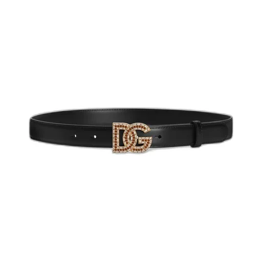 Dolce & Gabbana Embellished Logo-Buckle Belt