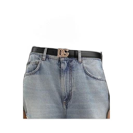 Dolce & Gabbana Embellished Logo-Buckle Belt