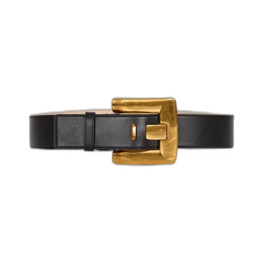 Balmain Pb-Engraved Buckle Belt