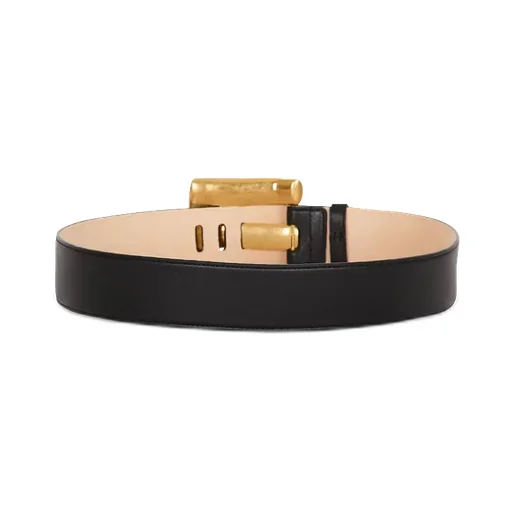 Balmain Pb-Engraved Buckle Belt
