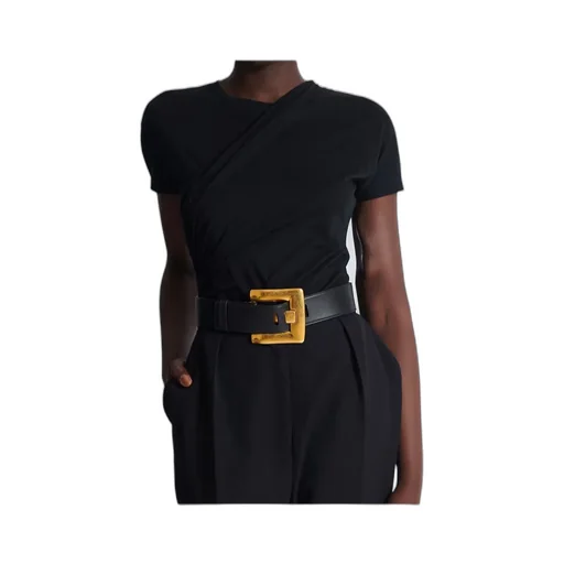 Balmain Pb-Engraved Buckle Belt