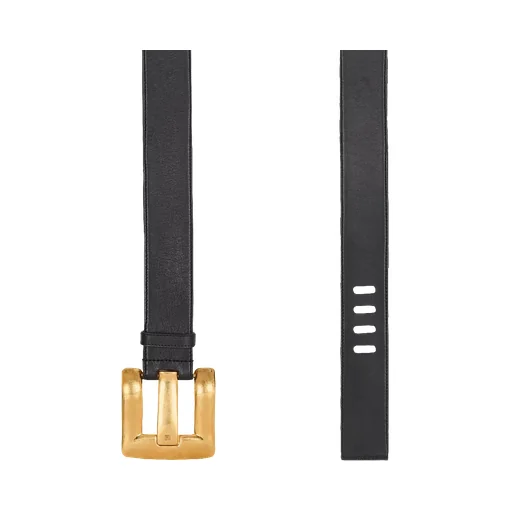 Balmain Pb-Engraved Buckle Belt