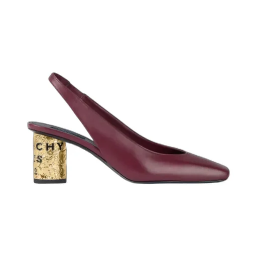 Givenchy Tape Square-Toe Slingback Pumps