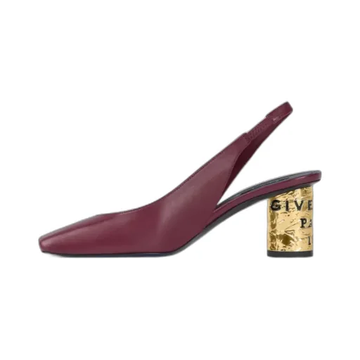 Givenchy Tape Square-Toe Slingback Pumps