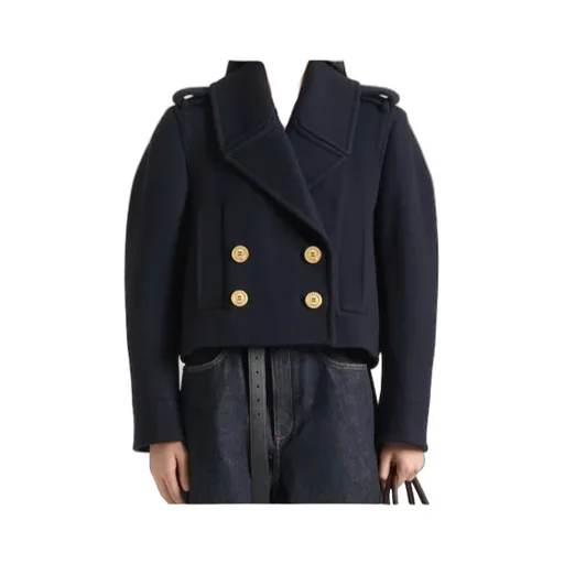 Givenchy Double-Breasted Short Peacoat