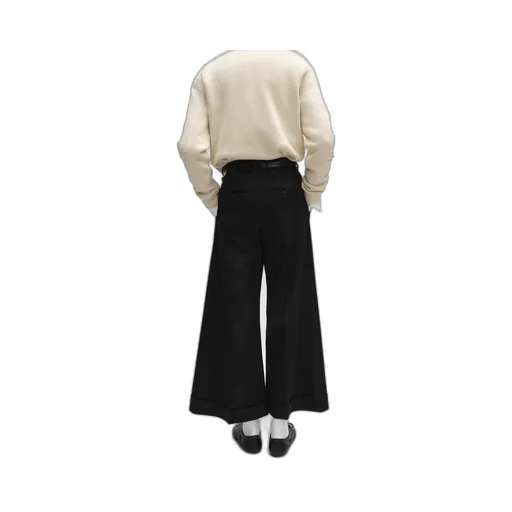 Dock Trousers In Wool And Mohair Gabardine